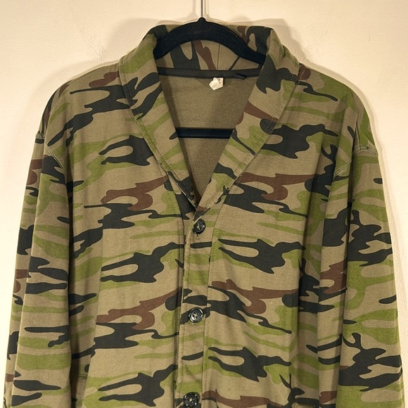 Univibe Military Army Camo Women’s Size XL Green & Black Zip Up Jacket Blazer - Picture 2 of 14